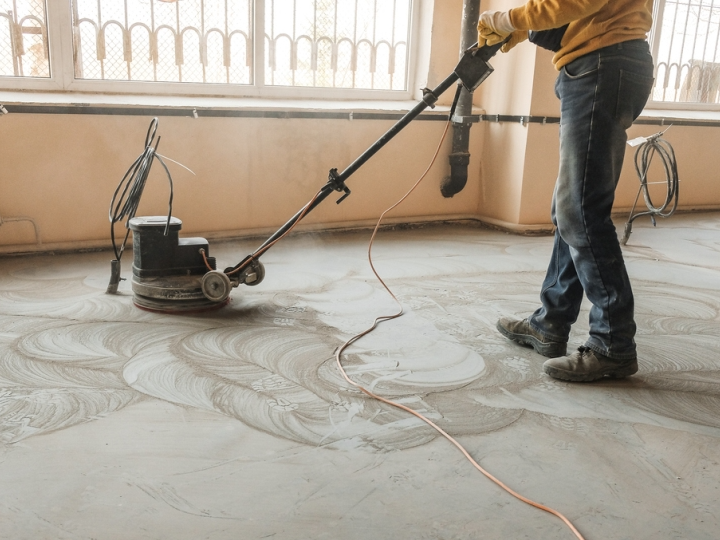 concrete floor doral