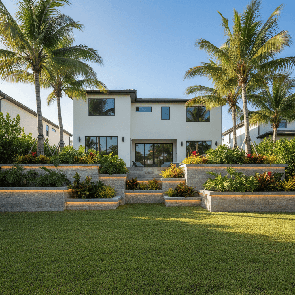 concrete retaining wall doral